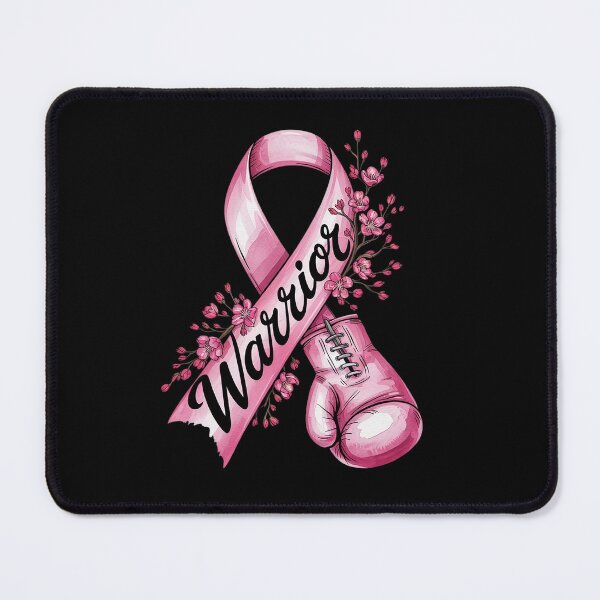 Item preview, Warrior Boxing Gloves Pink Ribbon Breast Cancer Awareness designed and sold by angolinnArt.