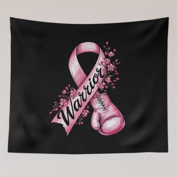 Item preview, Warrior Boxing Gloves Pink Ribbon Breast Cancer Awareness designed and sold by angolinnArt.