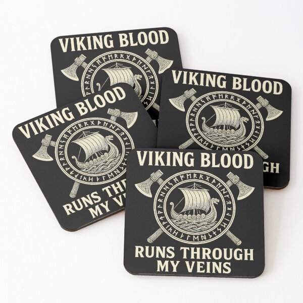 Item preview, Viking Blood Runs Through My Veins Norse -  designed and sold by ZBIFBOUETLA.