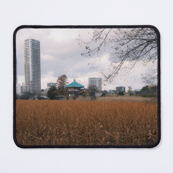 Item preview, Shinobazu Pond and Bentendō Temple Against Tokyo’s Urban Skyline designed and sold by Pix4Japan.