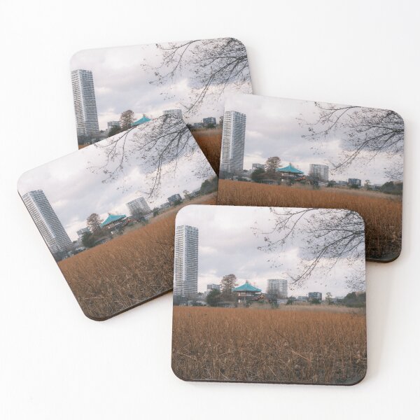 Item preview, Shinobazu Pond and Bentendō Temple Against Tokyo’s Urban Skyline designed and sold by Pix4Japan.