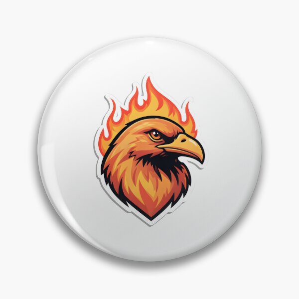 Item preview, Blazing Phoenix Fire Bird – Flaming Eagle Mascot Design designed and sold by Kavya Art.