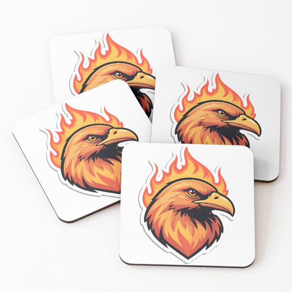 Item preview, Blazing Phoenix Fire Bird – Flaming Eagle Mascot Design designed and sold by Kavya Art.