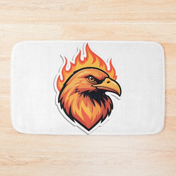 Item preview, Blazing Phoenix Fire Bird – Flaming Eagle Mascot Design designed and sold by Kavya Art.