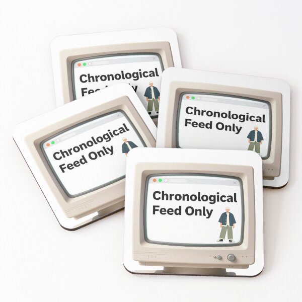 Item preview, Chronological Feed Only – Retro Internet Anti Algorithm Design designed and sold by Activity01.