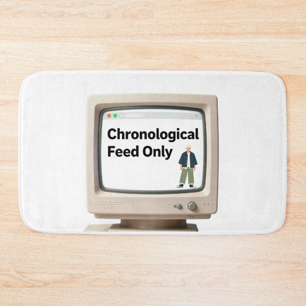 Item preview, Chronological Feed Only – Retro Internet Anti Algorithm Design designed and sold by Activity01.