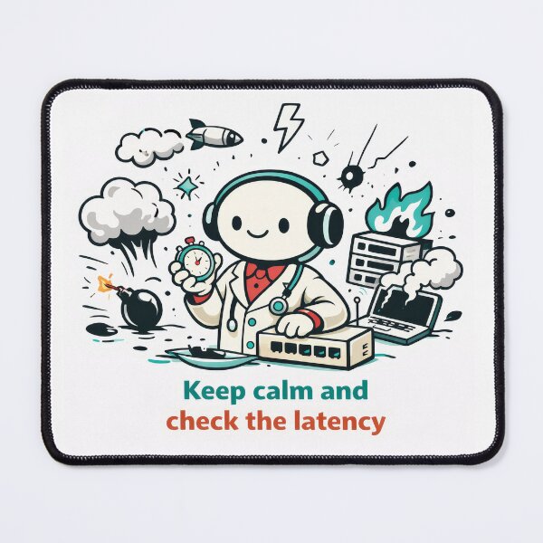 Item preview, Keep Calm And Check The Latency designed and sold by ChaosInNumbers.