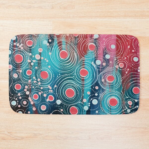 Item preview, Aboriginal Inspired Art - Abstract Rose Water Drops designed and sold by GrinGalore.