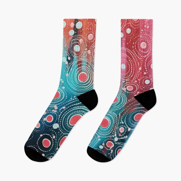Item preview, Aboriginal Inspired Art - Abstract Rose Water Drops designed and sold by GrinGalore.