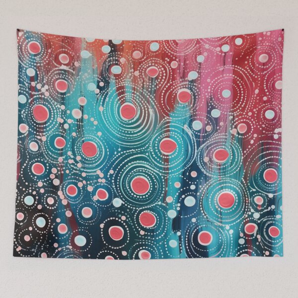 Item preview, Aboriginal Inspired Art - Abstract Rose Water Drops designed and sold by GrinGalore.