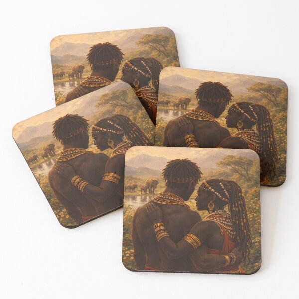 Item preview, African Savanna Lovers - Wild Nature, Gentle Love designed and sold by FriskyLemur.