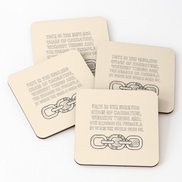 Item preview, Fate Is the Endless Chain of Causation – Daily Stoic Quote by Marcus Aurelius | Stoic Philosophy Art designed and sold by artbibun.