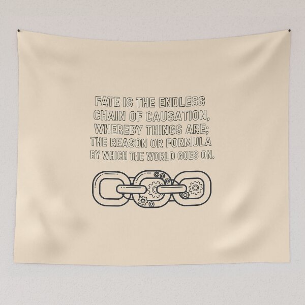 Item preview, Fate Is the Endless Chain of Causation – Daily Stoic Quote by Marcus Aurelius | Stoic Philosophy Art designed and sold by artbibun.
