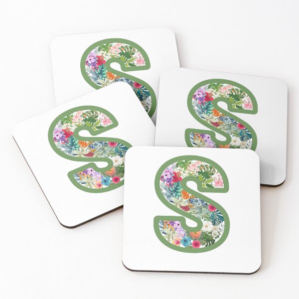 Item preview, Initial 'S' floral design designed and sold by Islae97.