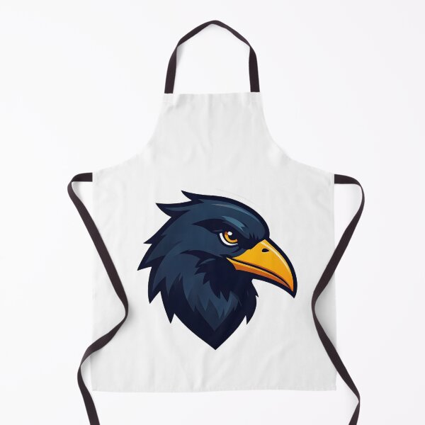 Item preview, Dark Raven Mascot – Bold Bird Head Vector Logo designed and sold by Kavya Art.