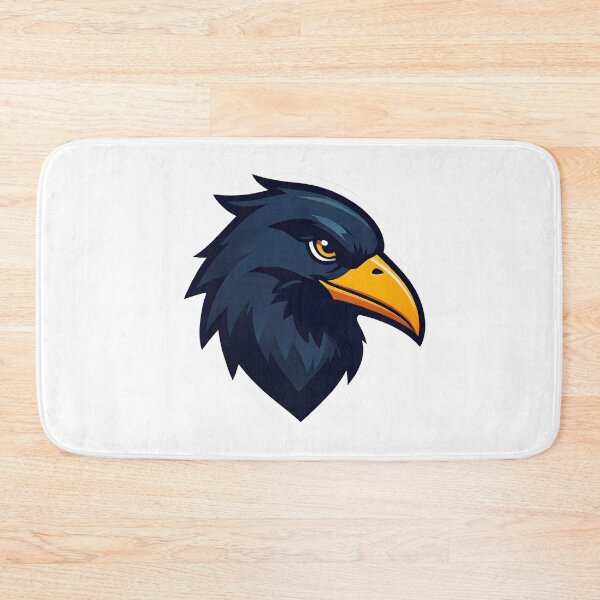 Item preview, Dark Raven Mascot – Bold Bird Head Vector Logo designed and sold by Kavya Art.