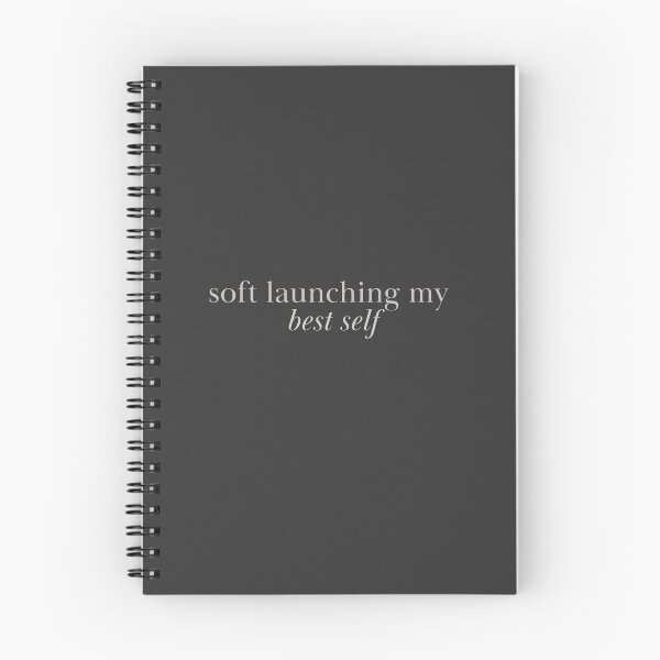 Item preview, soft launching my best self - Positive Healing Quote designed and sold by GentleBecoming.