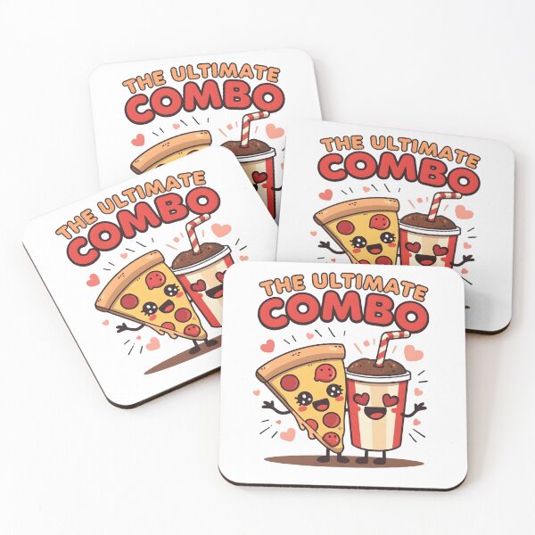 Item preview, The Ultimate Combo Pizza and Soda Best Friends Cute Kawaii Sticker designed and sold by FestivityFinds.