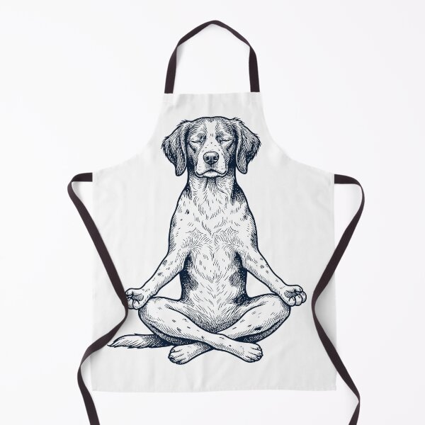 Item preview, Vintage Brittany Dog Yoga Lotus Meditation Dog Lover designed and sold by DoodleTortle.