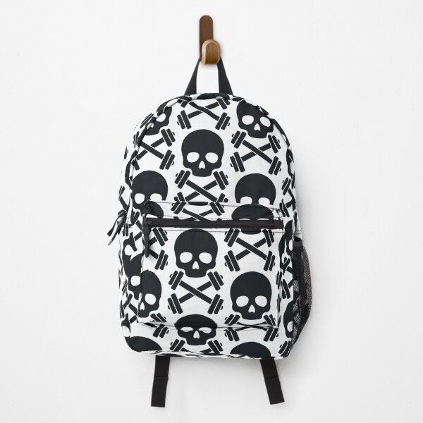 Item preview, Skull with Crossed Dumbbells Bold Fitness Icon designed and sold by AFernandesDSG.