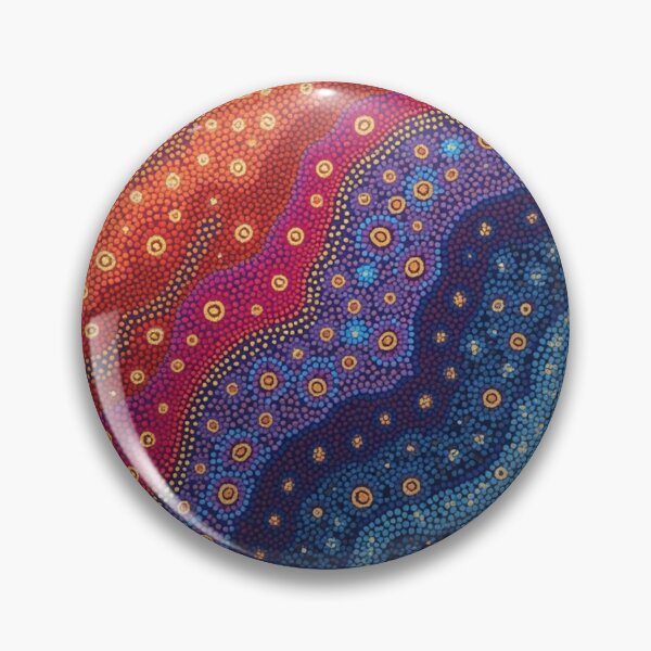 Item preview, Aboriginal Inspired Art - Abstract Lava Ocean Waves designed and sold by GrinGalore.