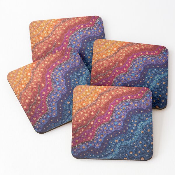 Item preview, Aboriginal Inspired Art - Abstract Lava Ocean Waves designed and sold by GrinGalore.