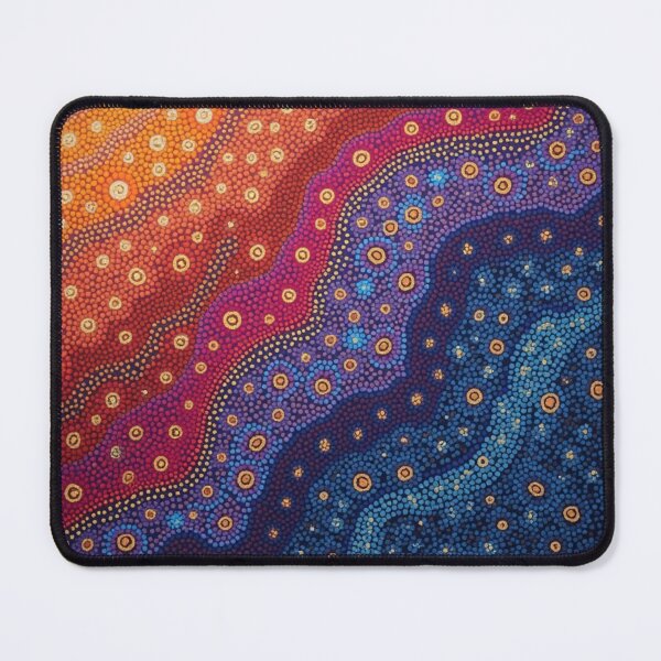 Item preview, Aboriginal Inspired Art - Abstract Lava Ocean Waves designed and sold by GrinGalore.