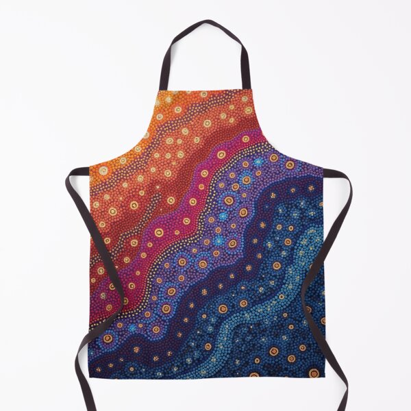 Item preview, Aboriginal Inspired Art - Abstract Lava Ocean Waves designed and sold by GrinGalore.