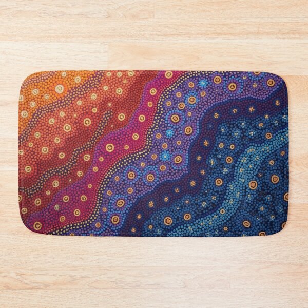 Item preview, Aboriginal Inspired Art - Abstract Lava Ocean Waves designed and sold by GrinGalore.