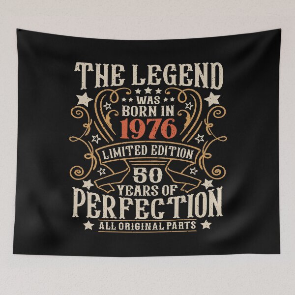 Item preview, 50th Birthday Men 50 Years Old Legend Born In 1976 designed and sold by eclecTEEq.