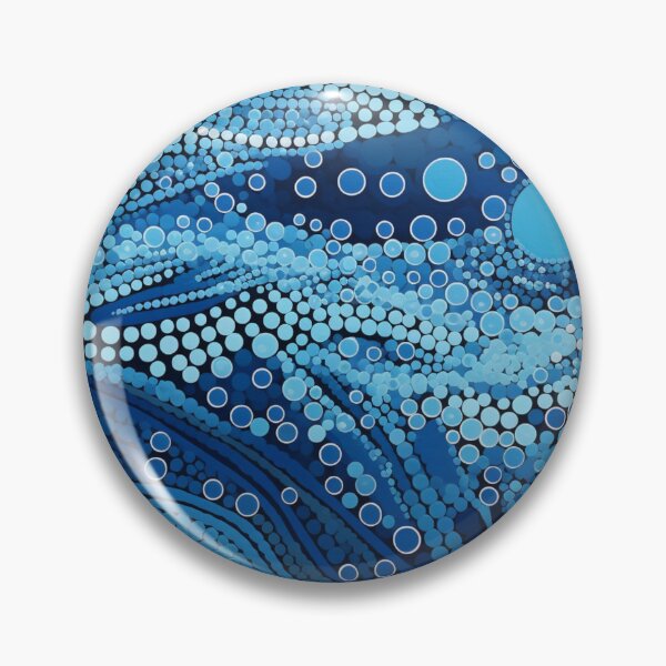 Item preview, Aboriginal Inspired Art - Abstract Underwater Bubbles designed and sold by GrinGalore.