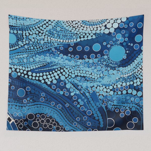 Item preview, Aboriginal Inspired Art - Abstract Underwater Bubbles designed and sold by GrinGalore.