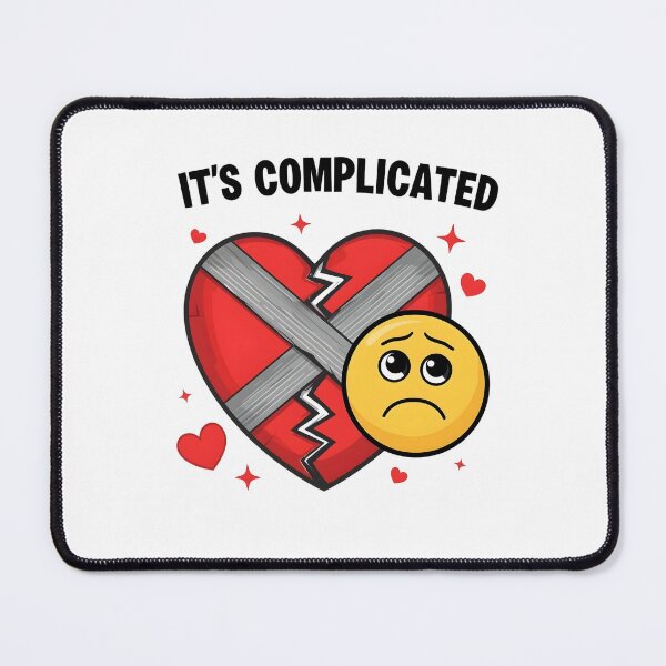 Item preview, It’s Complicated Broken Heart Duct Tape Sticker designed and sold by FestivityFinds.