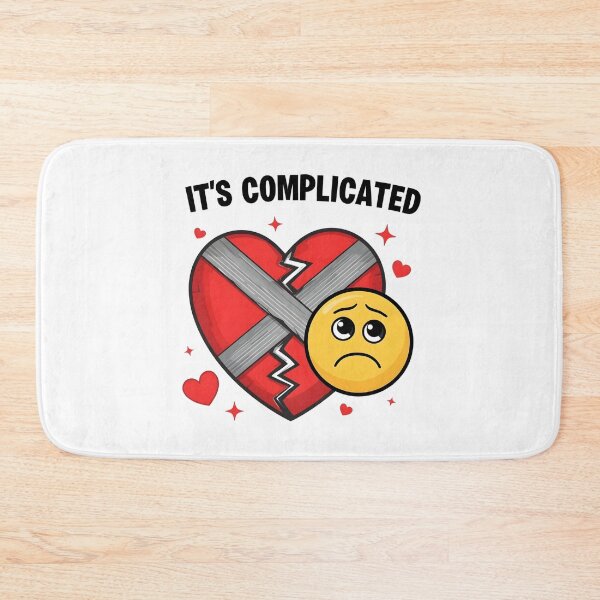 Item preview, It’s Complicated Broken Heart Duct Tape Sticker designed and sold by FestivityFinds.
