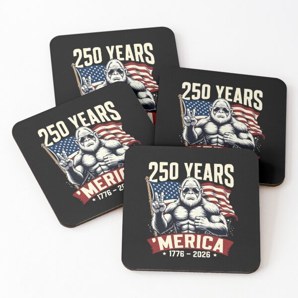 Item preview, 250 Years 'Merica 1776 - 2026 American Patriot Bigfoot Anniversary designed and sold by GrumpySableye.