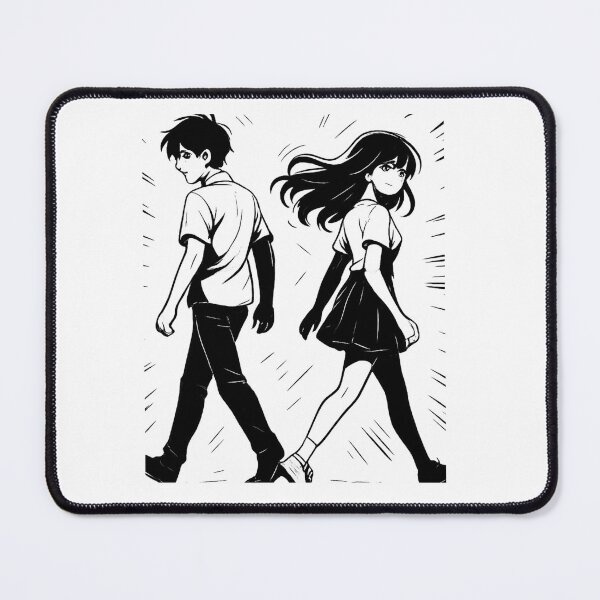 Item preview, Unbothered Together Anime Couple Art designed and sold by anime-ekaya.