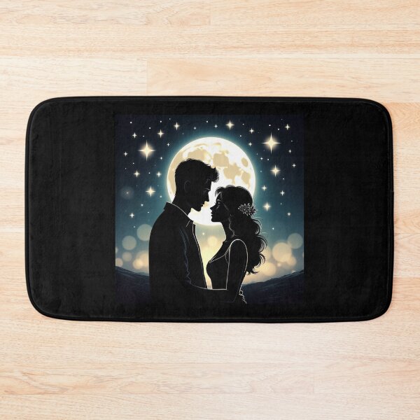 Item preview, Moonlit Lovers Under Starry Sky designed and sold by Jagruti_Artzone.