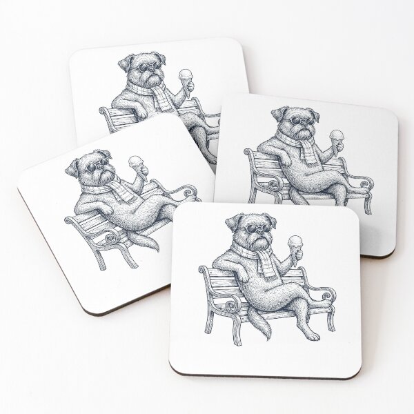 Item preview, Brussels Griffon Ice Cream Dog Mom Dad designed and sold by DoodleTortle.