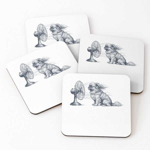 Item preview, Vintage Brussels Griffon With Fan Dog Mom Dad designed and sold by DoodleTortle.