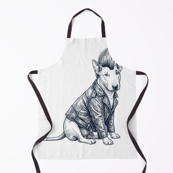 Item preview, Vintage Bull Terrier Punk Mowhawk Dog Mom Dad designed and sold by DoodleTortle.