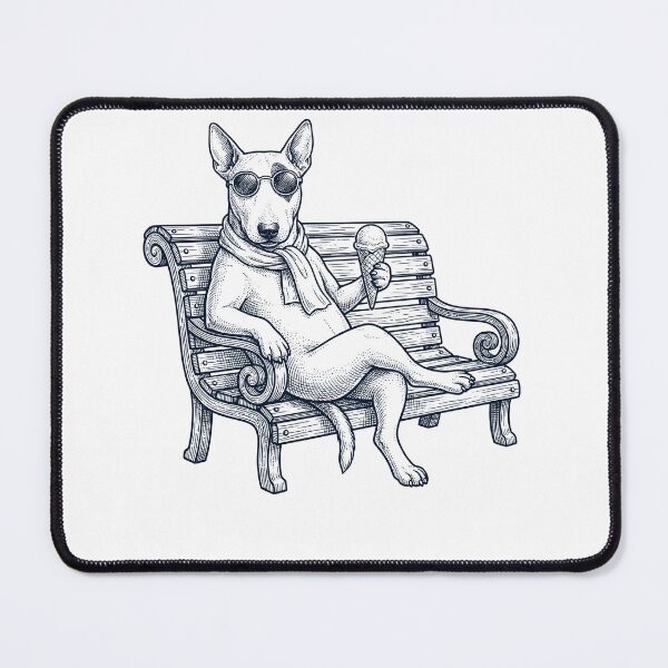 Item preview, Bull Terrier Ice Cream Dog Mom Dad designed and sold by DoodleTortle.