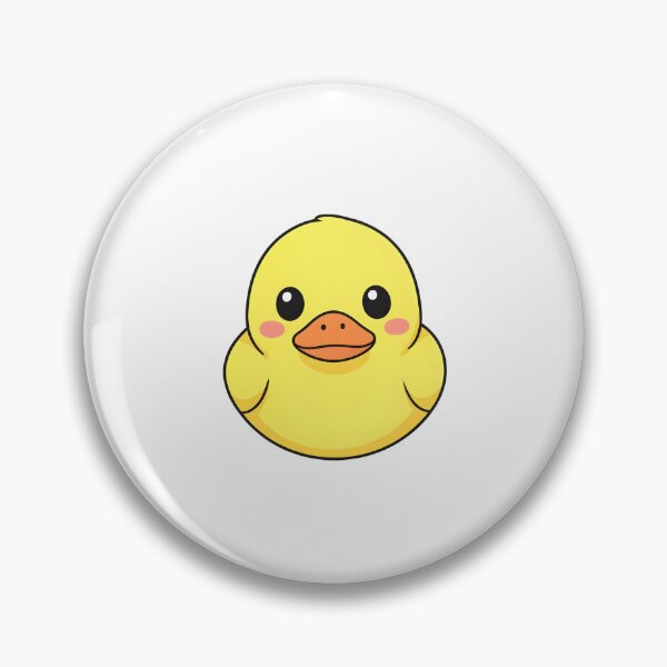 Item preview, Cute Kawaii Yellow Duck Cartoon Illustration designed and sold by Kavya Art.