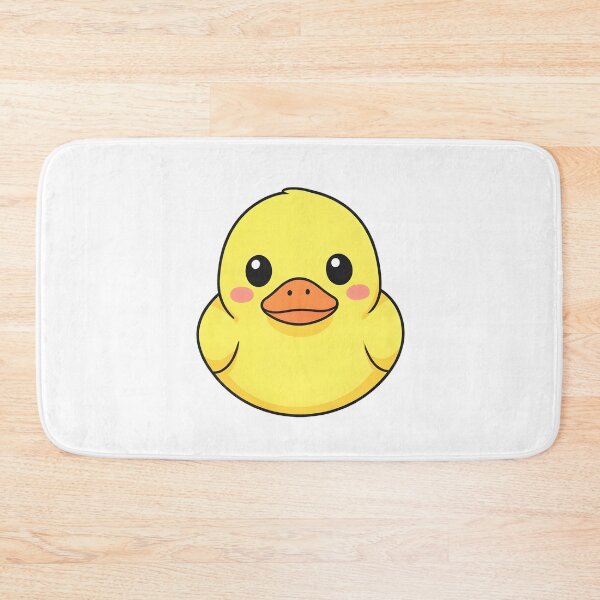 Item preview, Cute Kawaii Yellow Duck Cartoon Illustration designed and sold by Kavya Art.