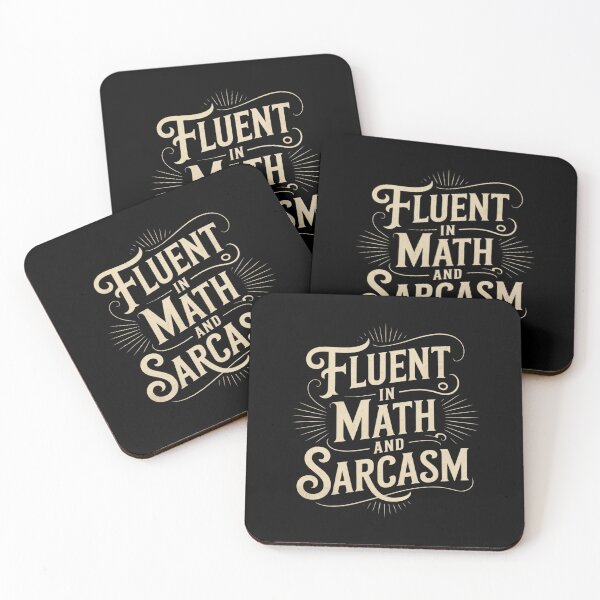 Item preview, Fluent in Math and Sarcasm Teacher4 designed and sold by joyouartArt.