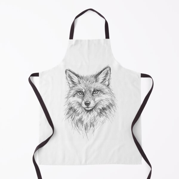 Item preview, Fox Pencil Sketch Portrait | Black and White Wildlife Animal Illustration | Realistic Hand Drawn Fox Art designed and sold by Leon Woods Pencil Art.