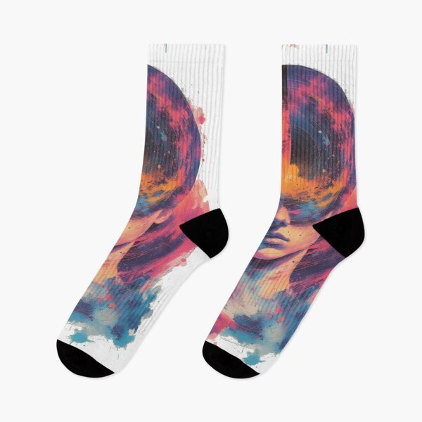 Item preview, Abstract portrait art with cosmic elements. designed and sold by Mianku | Für das Leben.