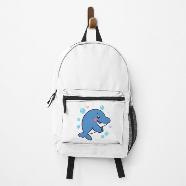 Item preview, Cute Happy Dolphin Cartoon – Kawaii Ocean Animal Design designed and sold by Kavya Art.