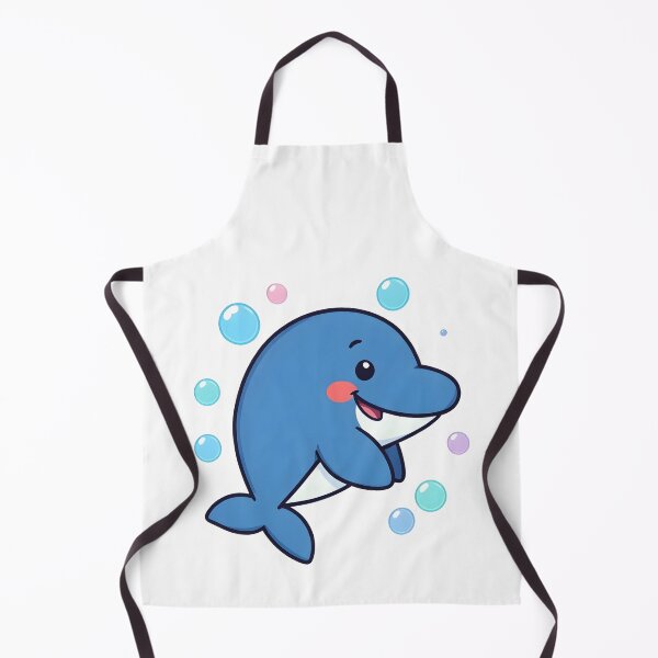 Item preview, Cute Happy Dolphin Cartoon – Kawaii Ocean Animal Design designed and sold by Kavya Art.