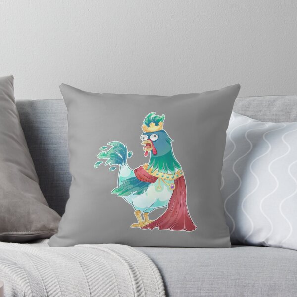 Item preview, King Crowcrest – The Feathered Sovereign | Cute Rooster King Fantasy Illustration designed and sold by PandiaArts.