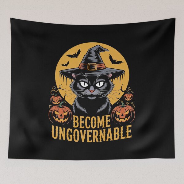 Item preview, Witch Cat Chaos – Become Ungovernable Halloween designed and sold by angolinnArt.